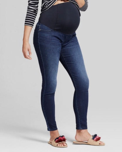 Pantalones vaqueros ajustados de maternidad, talla 8