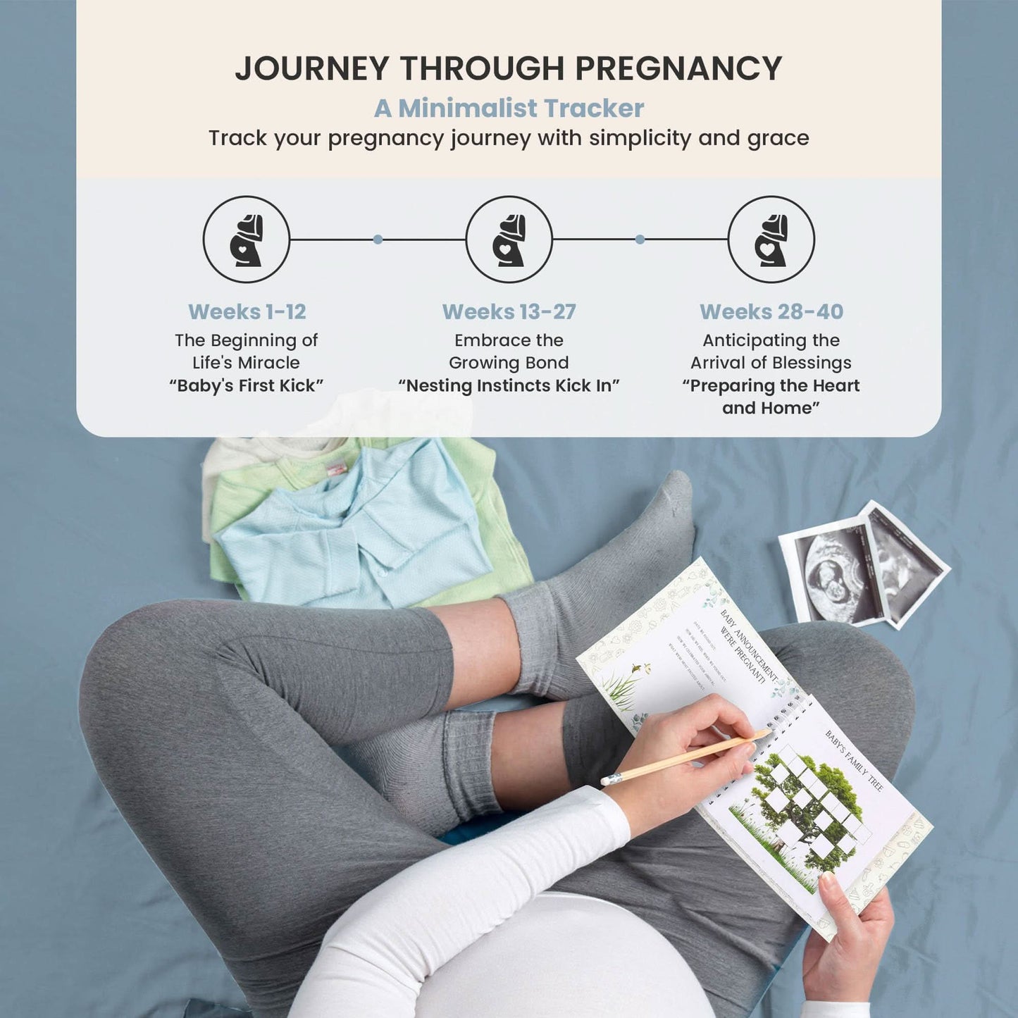 Kiki and Laly's Boutique: Diario imprescindible de embarazo, tarjetas mensuales de hitos para bebés