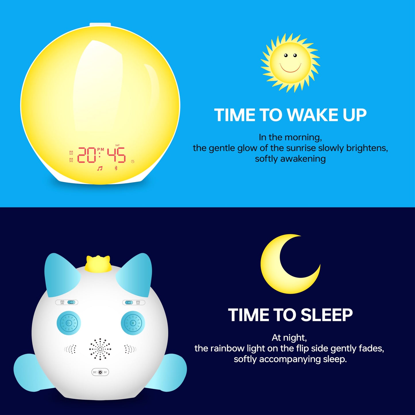 Reloj despertador de luz de amanecer