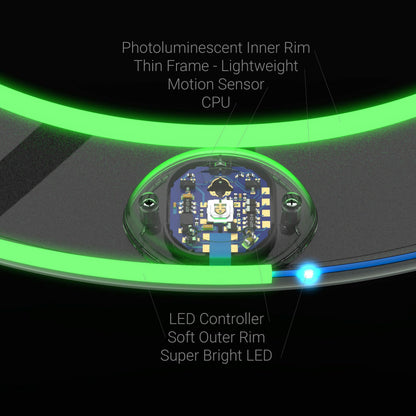 Anillo volador TOSY: 36 LED RGB multicolor o 12 LED monocolor