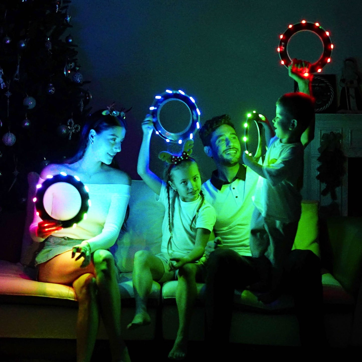 Anillo volador TOSY: 36 LED RGB multicolor o 12 LED monocolor
