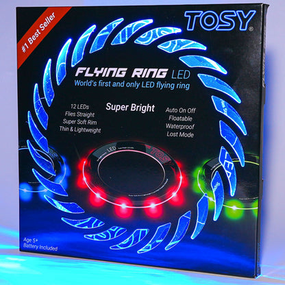 Anillo volador TOSY: 36 LED RGB multicolor o 12 LED monocolor