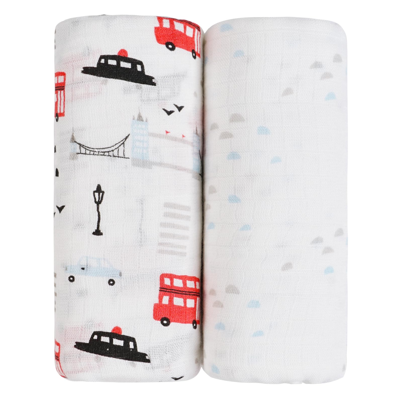 Softan paquete de 2 mantas de muselina para recién nacidos, 36 x 40 pulgadas