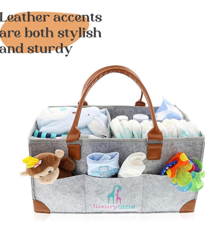 Organizador para pañales de bebé - Cesta de almacenamiento