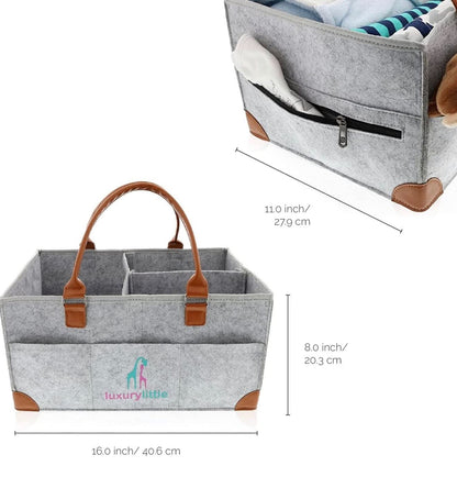 Organizador para pañales de bebé - Cesta de almacenamiento
