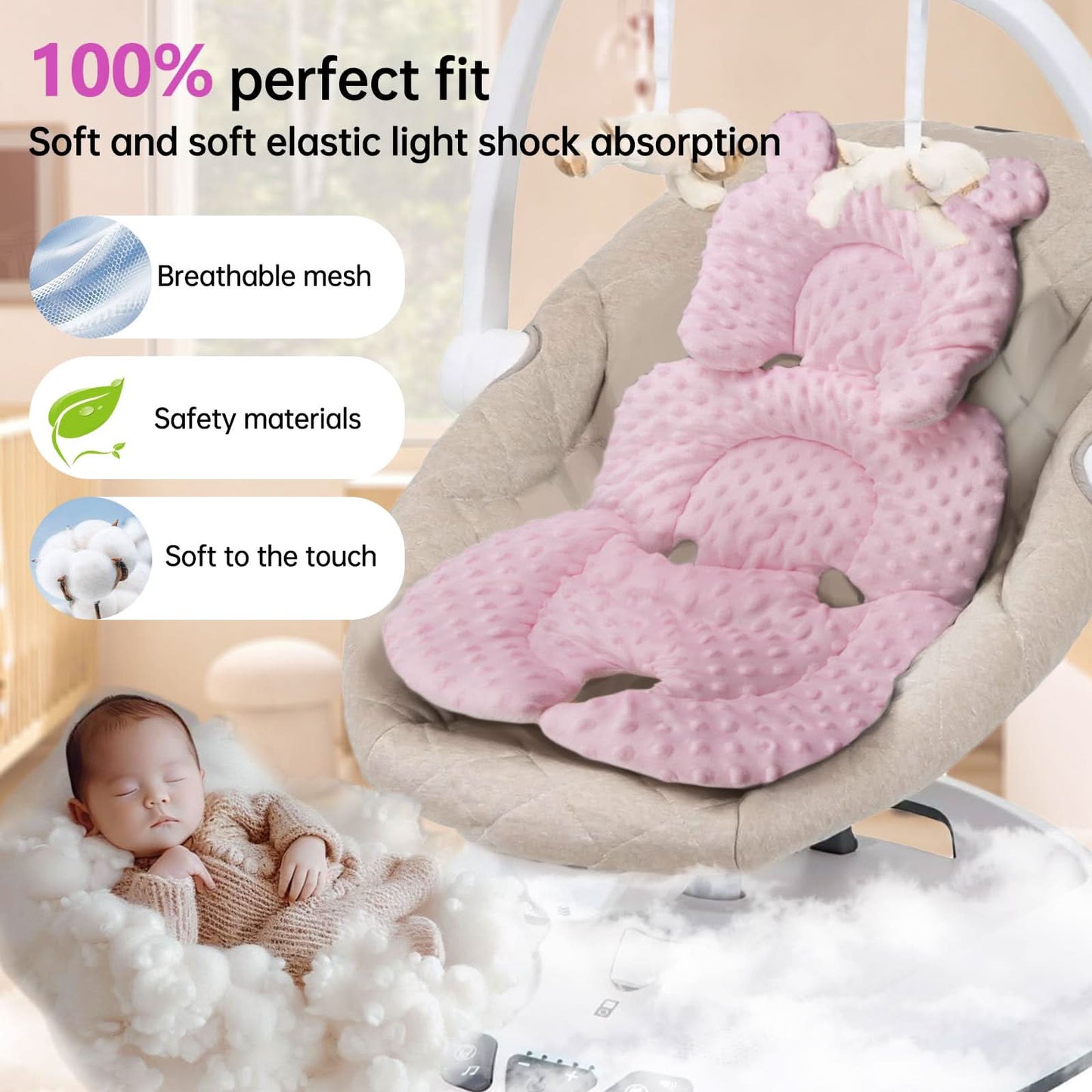 Inserto infantil compatible con columpio Mamaroo de 4moms y columpio Graco
