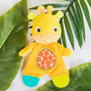 Bright Starts Snuggle & Teethe Juguete de peluche para dentición arrugado sin BPA para bebé