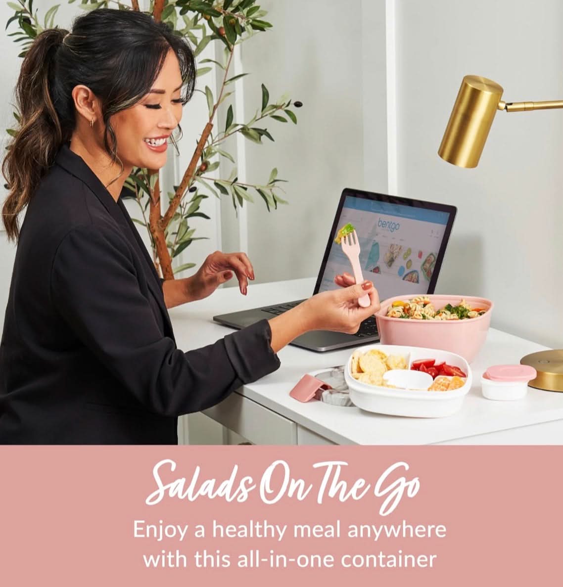 Bentgo Contenedor de Ensalada - Tazón de 54 oz