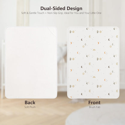 Cambiador plegable portátil para bebé, paquete de 2, cambiador de viaje de 35 x 29.5 pulgadas