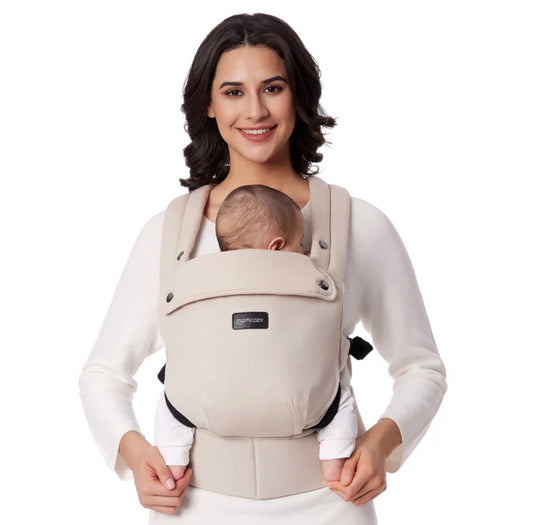 Portabebé o Cargador Ajustable Momcozy para Recién Nacidos a Niños Pequeños-Negro, kakhi y gris