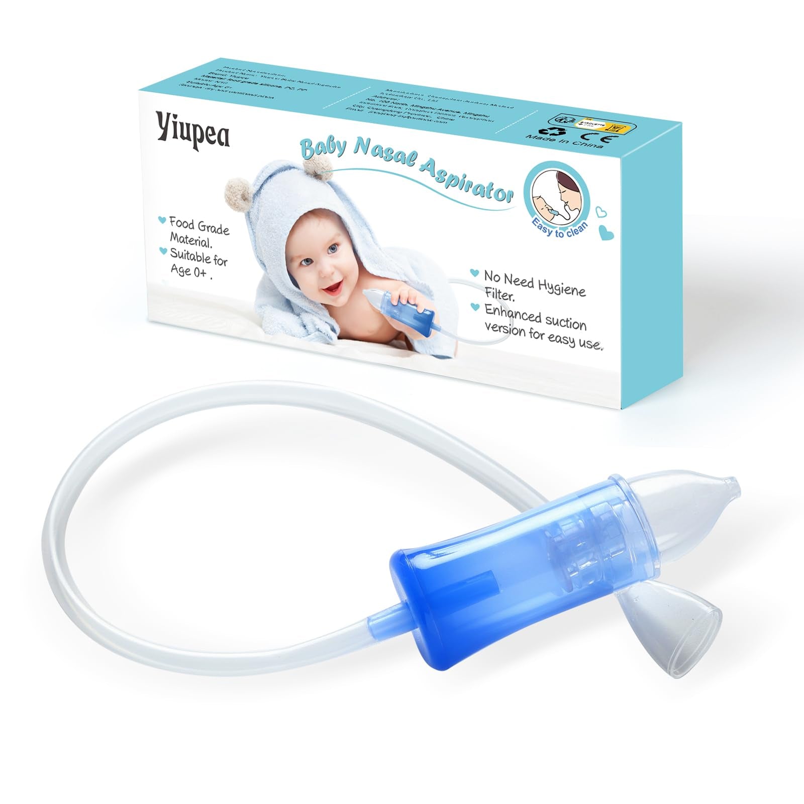 Aspirador nasal Yiupea para bebés sin necesidad de filtro higiénico
