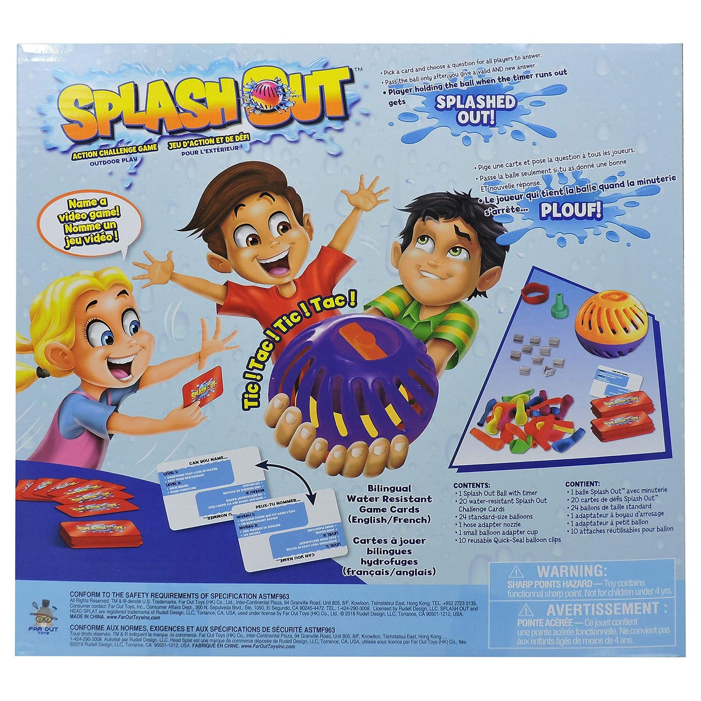 Juego Splash out