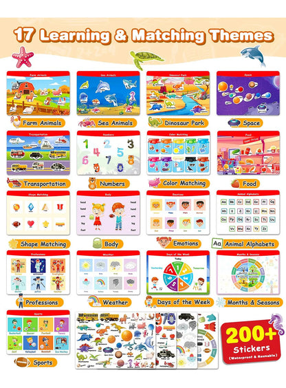 Pegatina 3 En 1 Busy Book Baobrava, Juguete Para Actividades