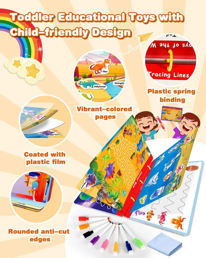 Pegatina 3 En 1 Busy Book Baobrava, Juguete Para Actividades
