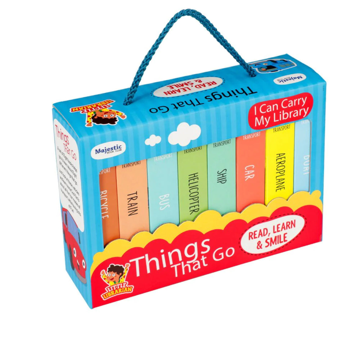 Majestic Book Club THINGS THAT GO-LITTLE LIBRARY