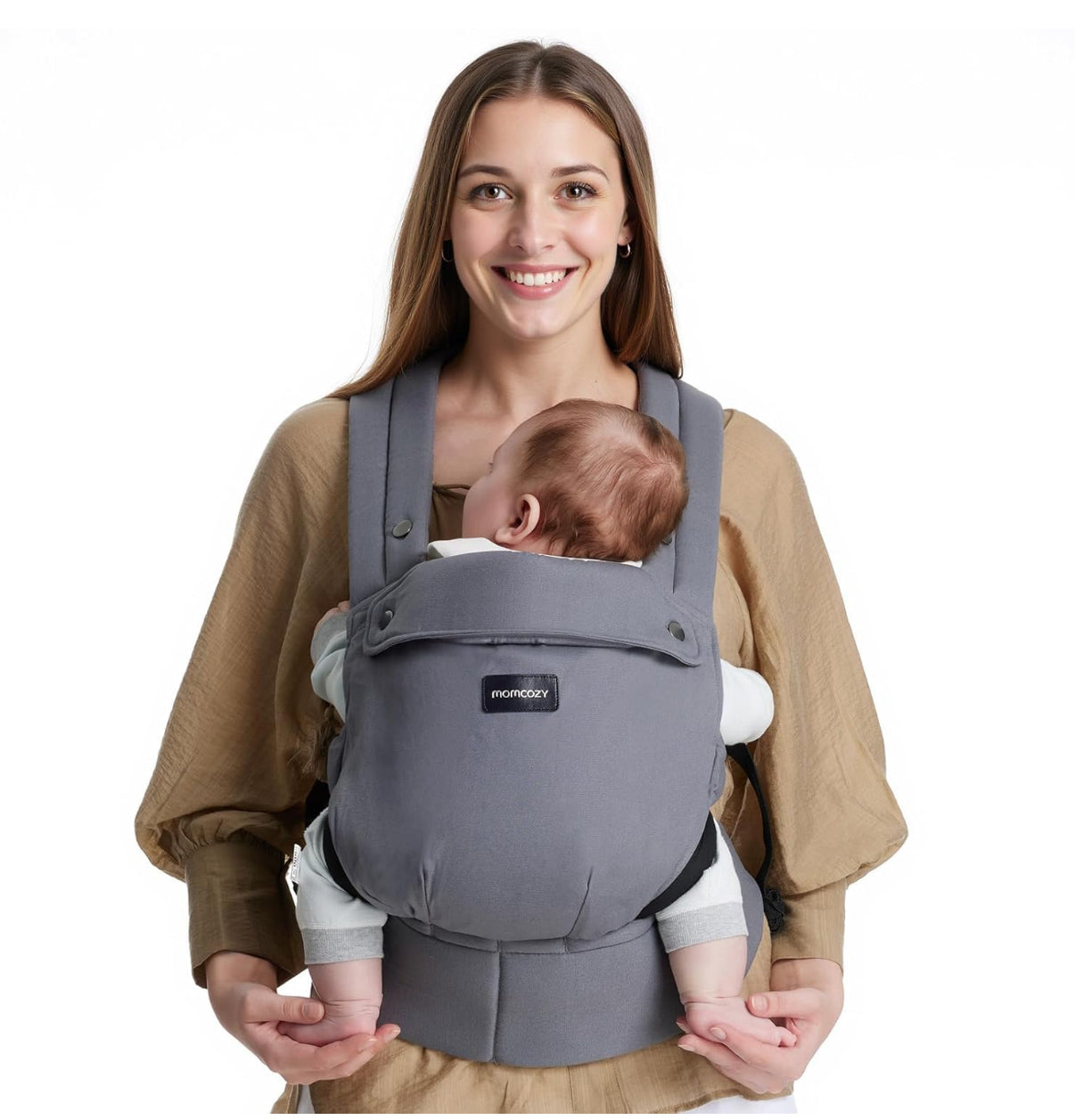 Momcozy Portabebés ergonómico, acogedor y ligero para 7-44 libras