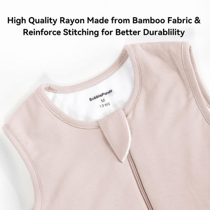 BubblePanda Rayón hecho de bambú saco de dormir para niños pequeños con pies 2-3 años, 1.0 Tog