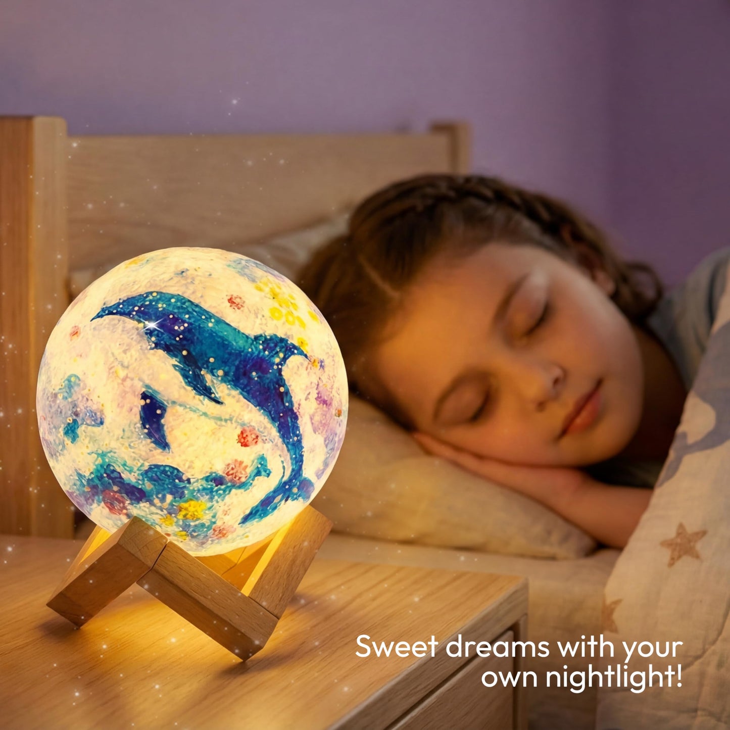 Klever Kits Luz nocturna luna en 3D