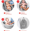 Bañera para bebés Skip Hop Moby, 3 en 1 Smart Sling Tub, gris, tina gris