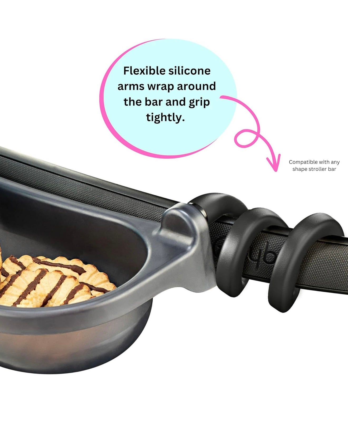 Bandeja universal para refrigerios Swanoo para cochecito