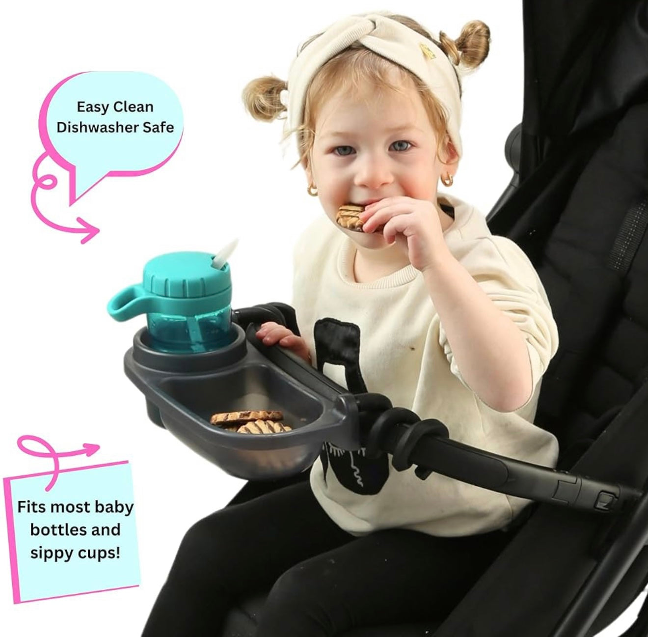 Bandeja universal para refrigerios Swanoo para cochecito