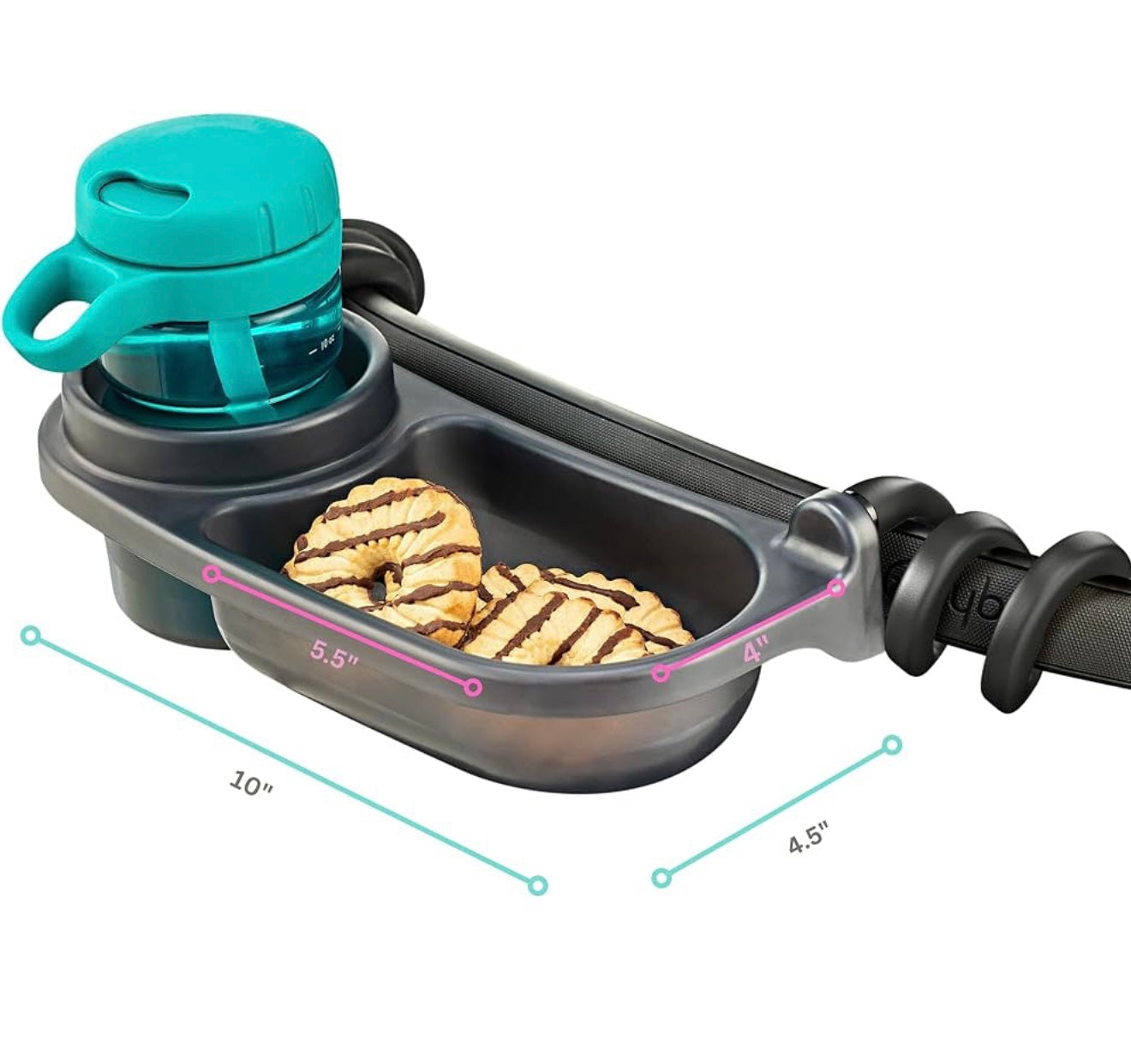 Bandeja universal para refrigerios Swanoo para cochecito