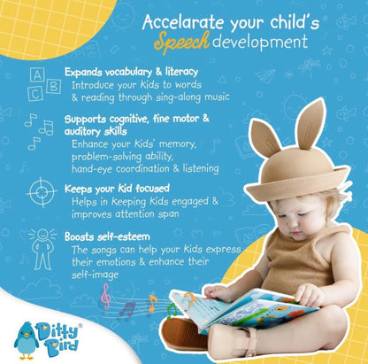 Ditty Bird | Aprendizaje de canciones | Libro musical interactivo