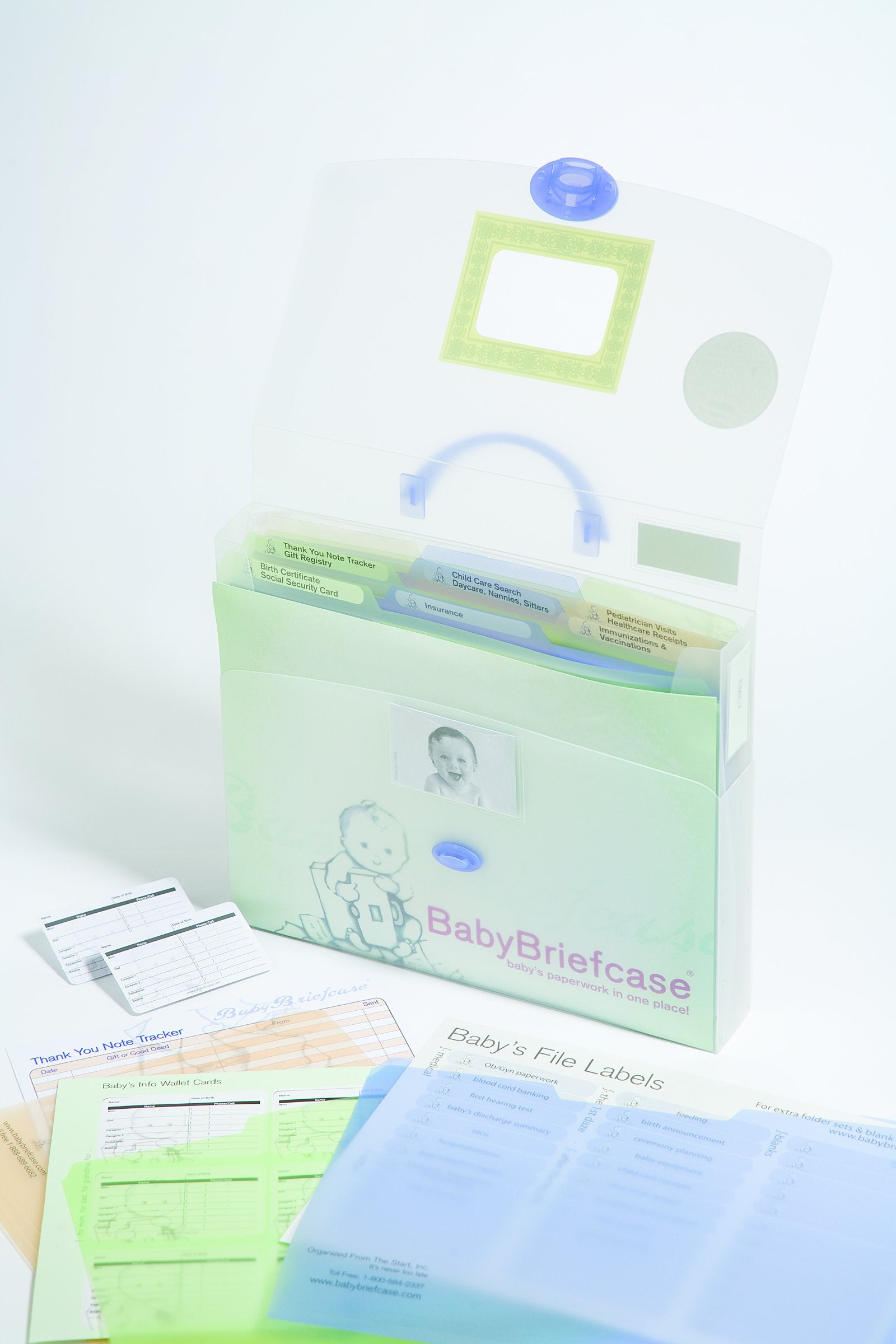 Organizador de trámites para bebés, menta/bígaro