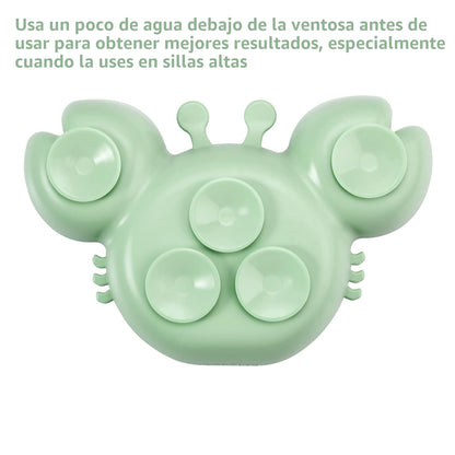 Paquete de 2 Platos de Succión de Silicona para Bebé