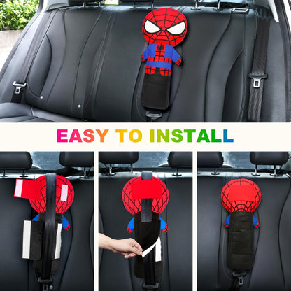 Funda de almohada  de Spiderman para cinturón de seguridad infantil FiXiang