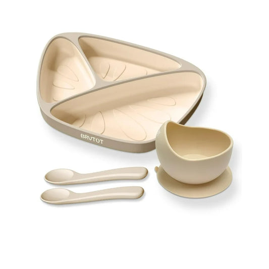 BRVTOT Juego de Plato y Tazón de Succión