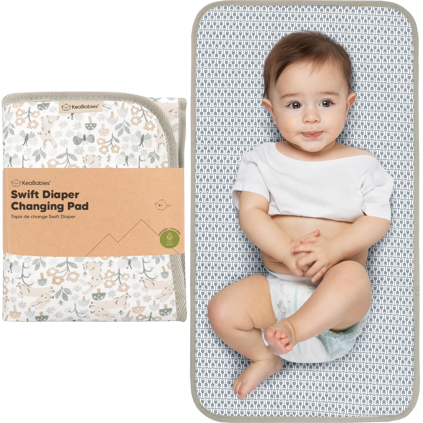 KeaBabies Cambiador de pañales portátil