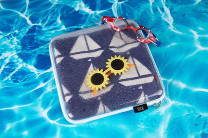 Peace & Tidy 1 estuche de almacenamiento transparente de lados rígidos