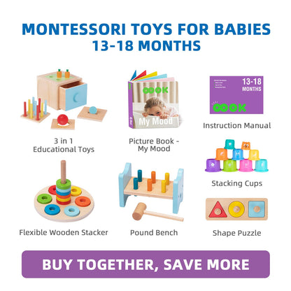 TOOKYLAND Juguetes Montessori para bebés