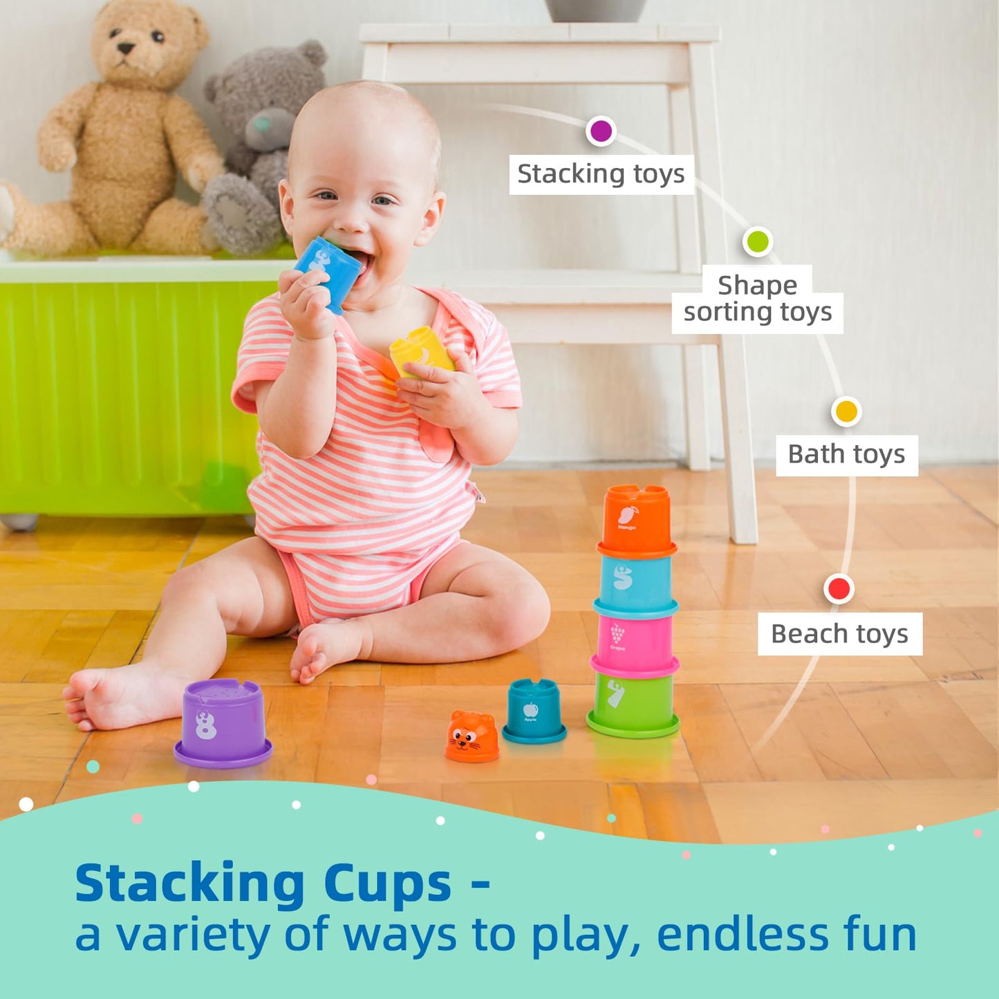 TOOKYLAND Juguetes Montessori para bebés