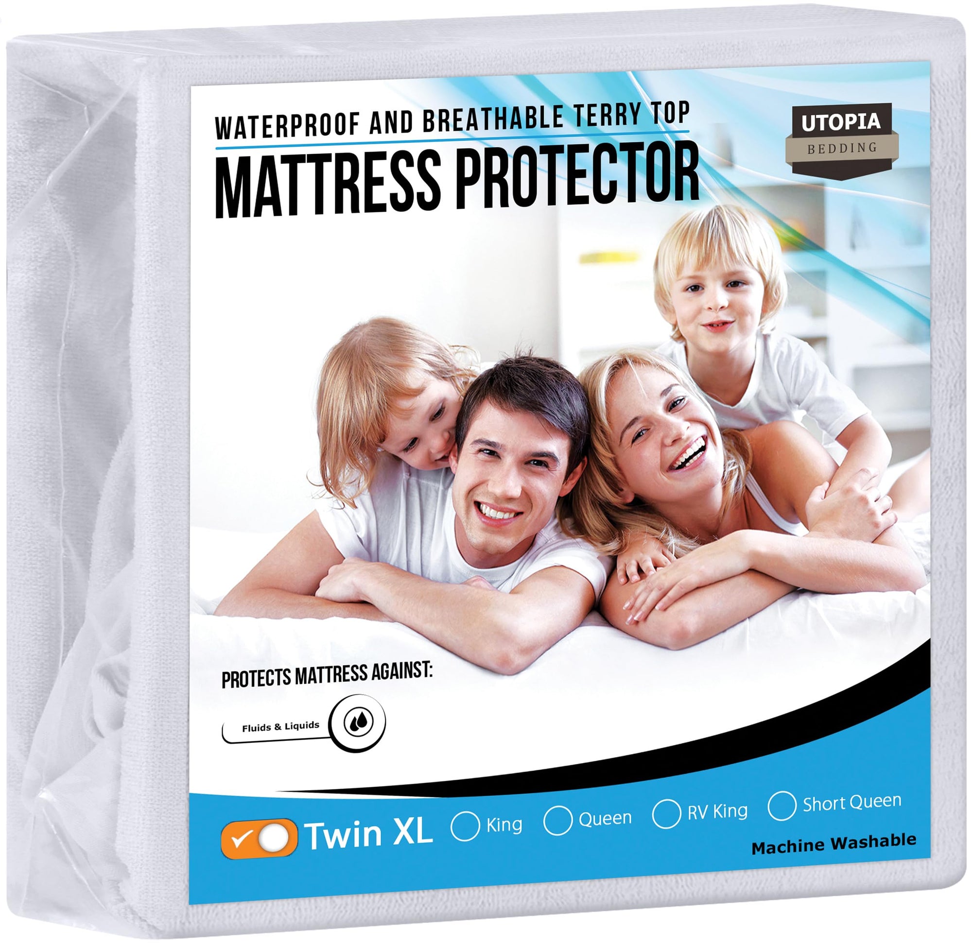 Utopia Bedding Protector de colchón impermeable tamaño Twin XL