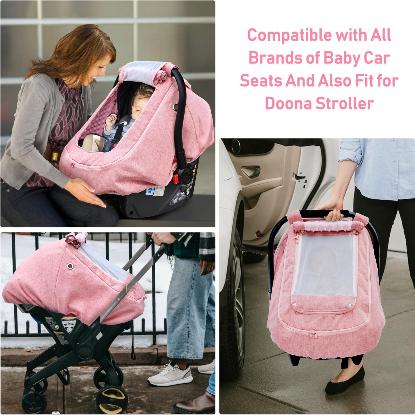 Cubierta impermeable del asiento del coche del bebé