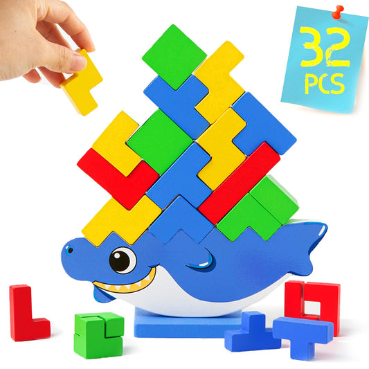 Juego de torre de madera Tetra, 32 piezas