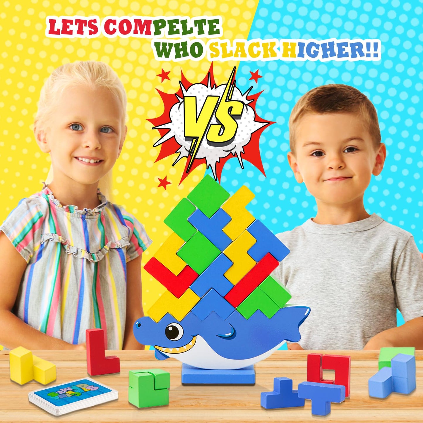 Juego de torre de madera Tetra, 32 piezas