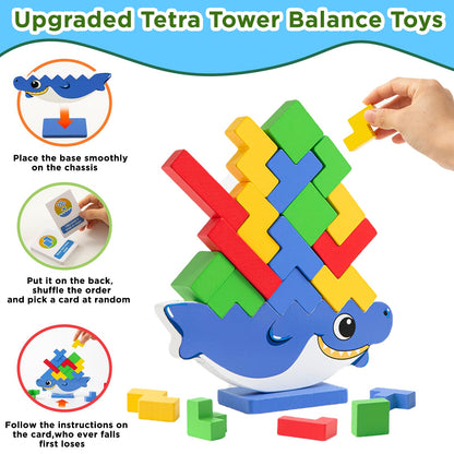 Juego de torre de madera Tetra, 32 piezas
