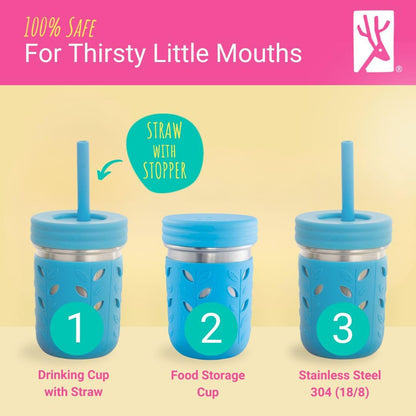 Elk and Friends 10oz Stainless Steel Kids + Toddler Drinking Cups