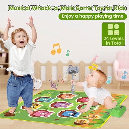 Jueguete para golpear con 2 martillos, música y luces LED