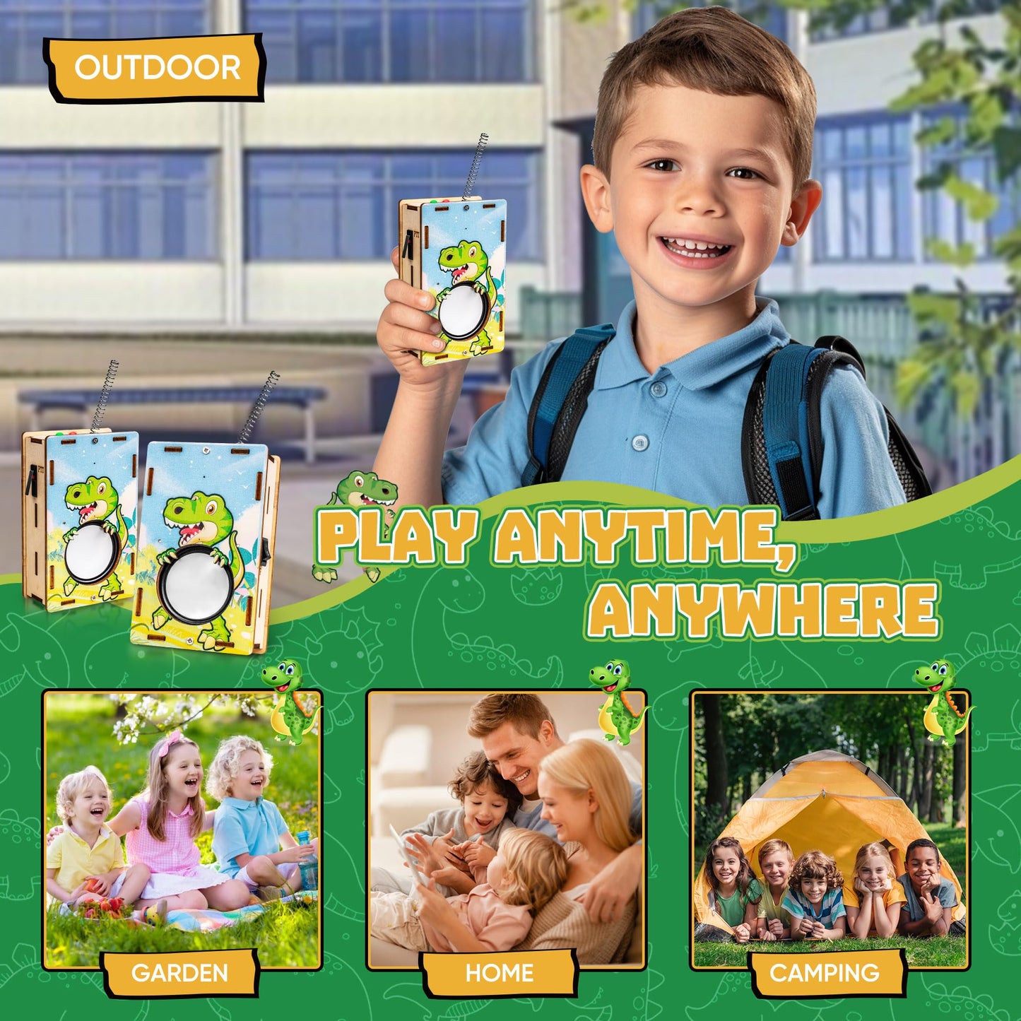 Rompecabezas de madera 3D Walkie Talkies para niños