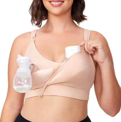 Momcozy Brasier de bombeo, manos libres, Talla XXL