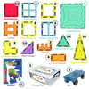 Mag Genius - 108 pieces of Magnetic Shaped Building Tiles STEM