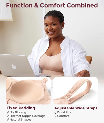 Momcozy Brasier de bombeo, manos libres, Talla XXL