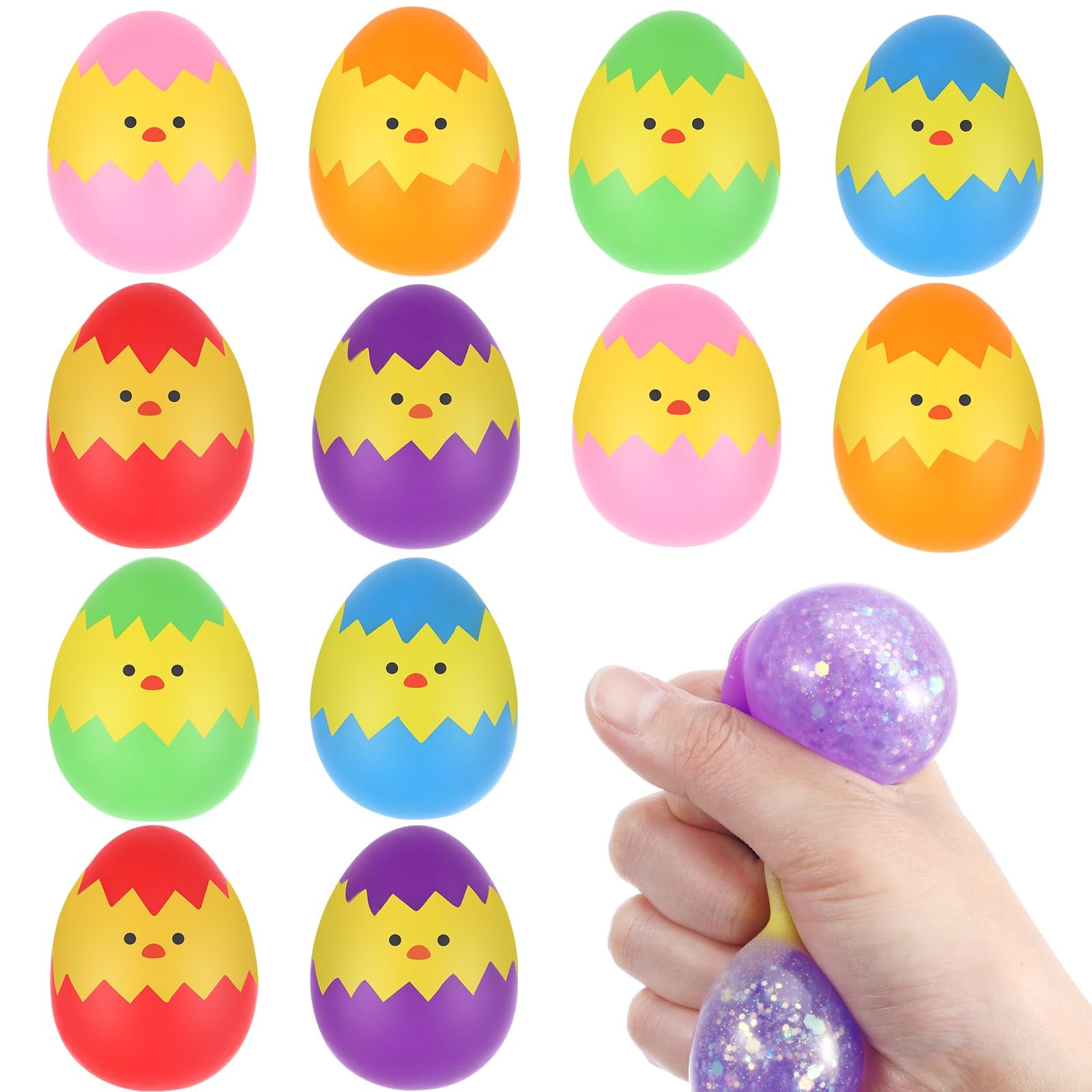 Huevos de Pascua Squishy Toys – 12 piezas