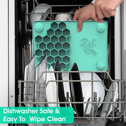 Pincer Pal - Mantel individual para bebé 100% silicona con 4 succiones para bebés