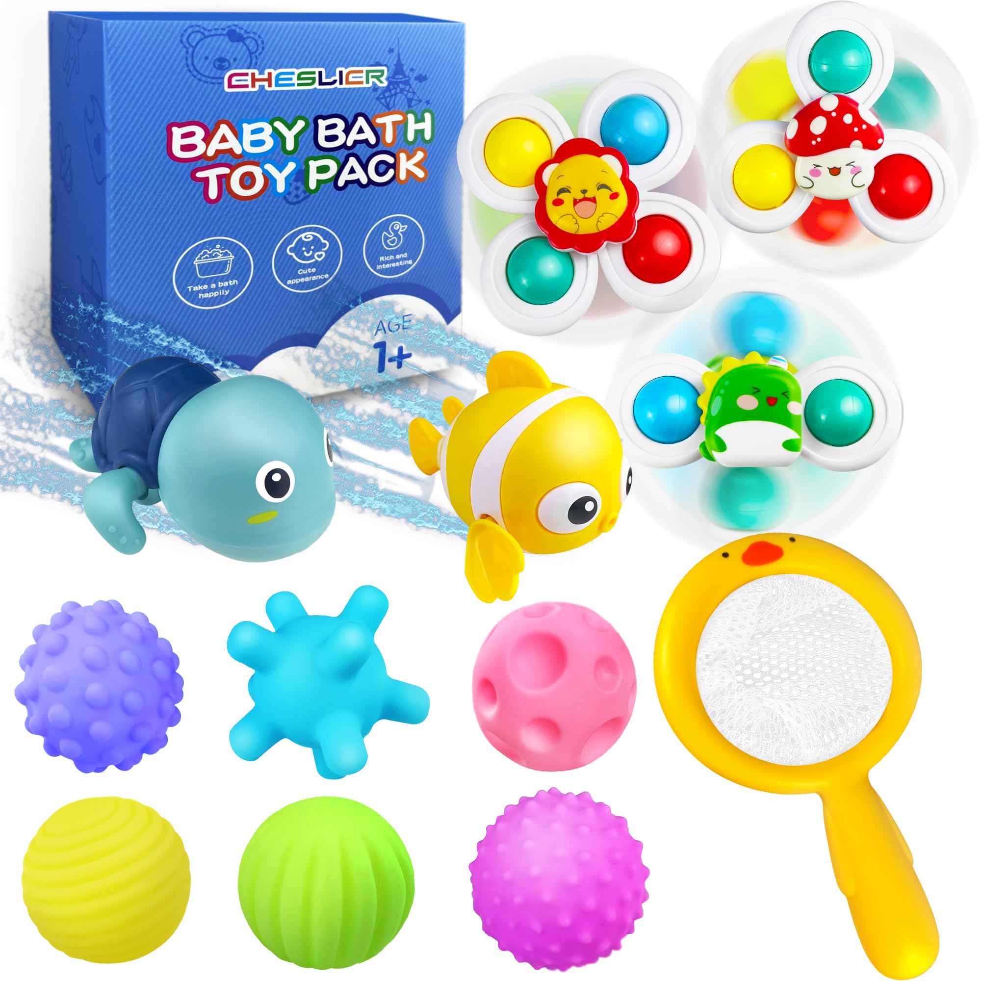 CHESLICR juguetes de baño para bebés