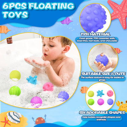 CHESLICR juguetes de baño para bebés